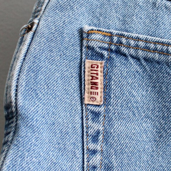 Gitano Women's VTG Light Wash Blue Denim Cut-Off High Rise Jeans Shorts Size 10 - Picture 5 of 5